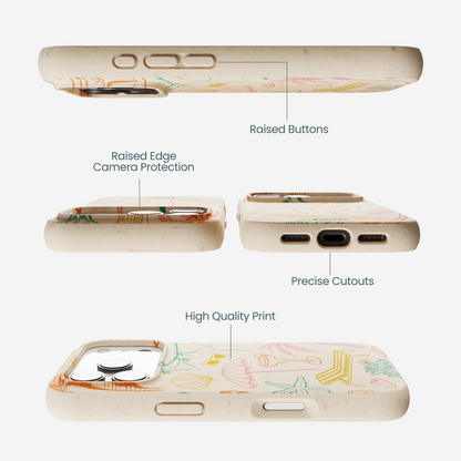 Seashell Coastal Club iPhone 17 Pro Case
