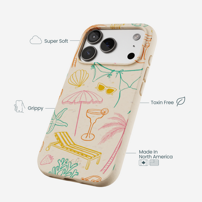 Seashell Coastal Club iPhone 17 Pro Case