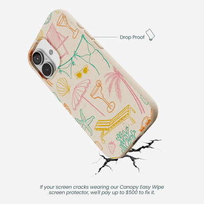 Seashell Coastal Club iPhone 17 Case