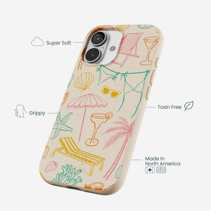 Seashell Coastal Club iPhone 17 Case