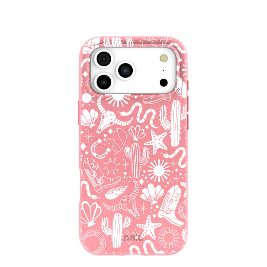 Bubblegum Pink Coastal Rodeo iPhone 17 Pro Max Case
