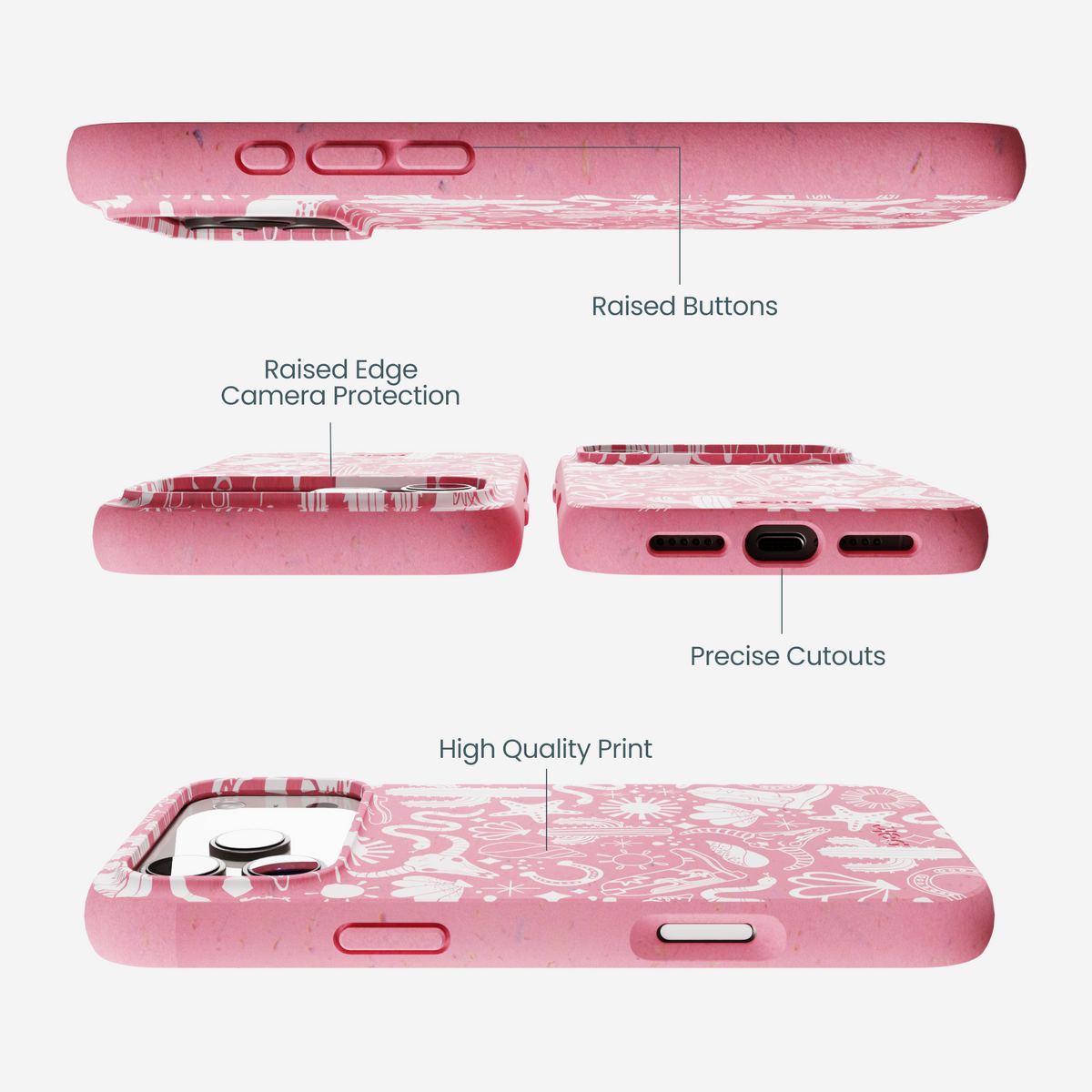 Bubblegum Pink Coastal Rodeo iPhone 17 Pro Max Case