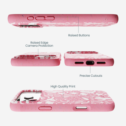 Bubblegum Pink Coastal Rodeo iPhone 17 Pro Max Case