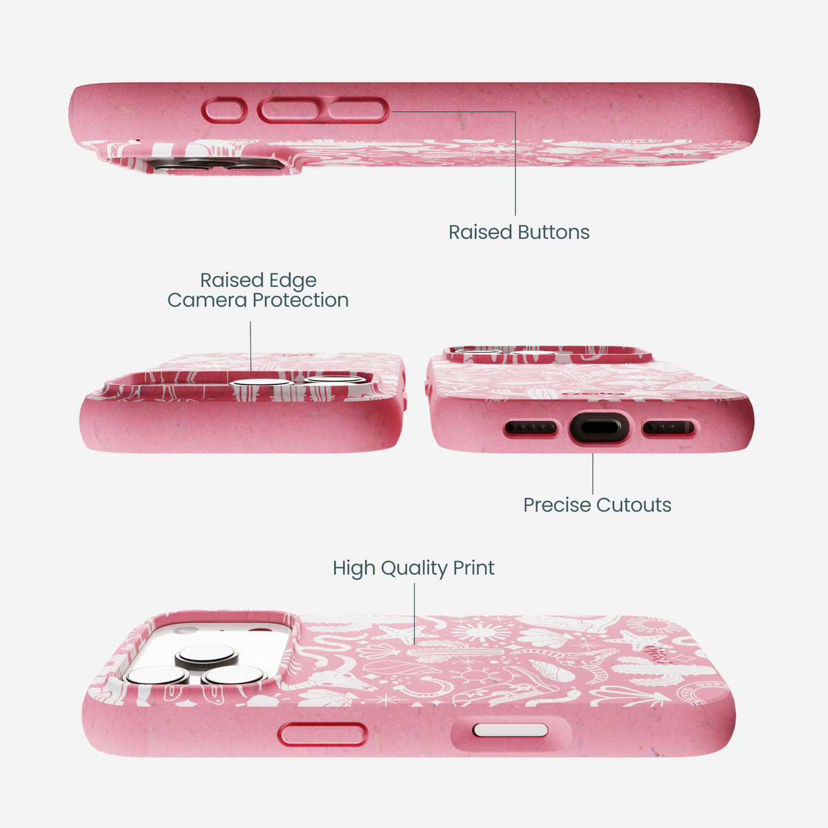 Bubblegum Pink Coastal Rodeo iPhone 17 Pro Case