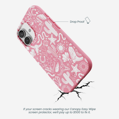 Bubblegum Pink Coastal Rodeo iPhone 17 Case