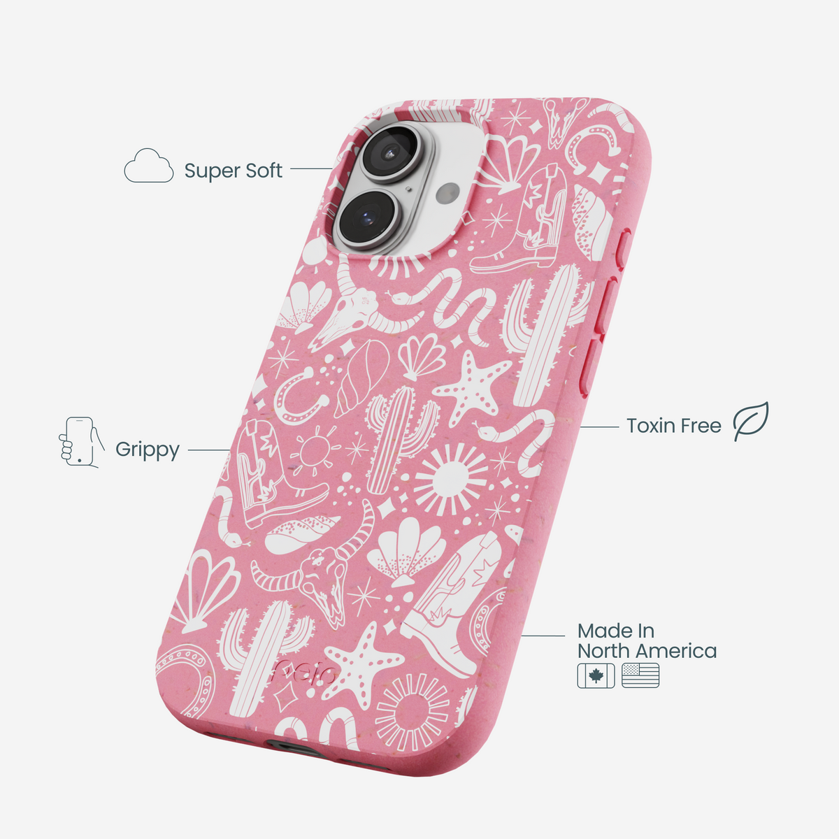 Bubblegum Pink Coastal Rodeo iPhone 17 Case