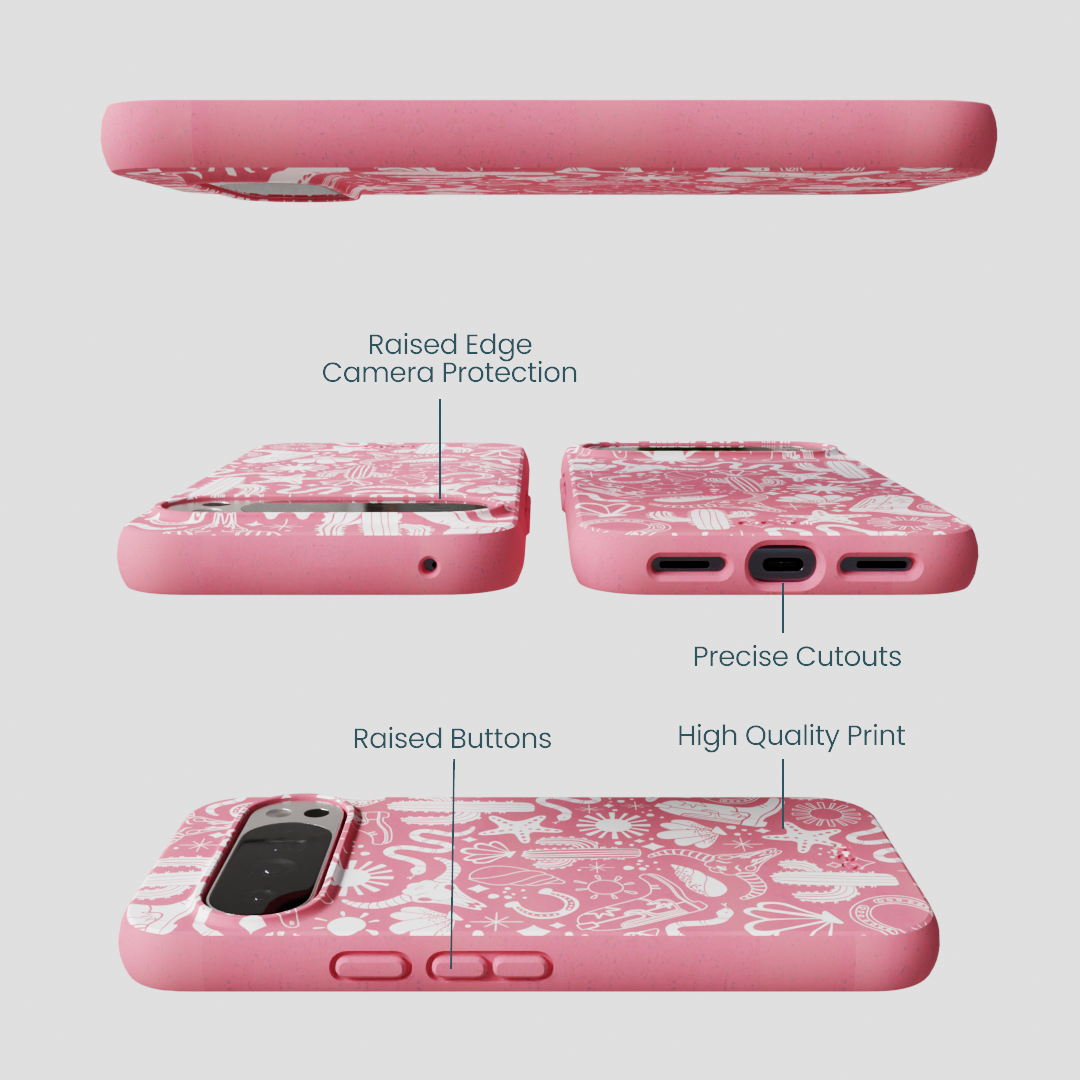 Bubblegum Pink Coastal Rodeo Google Pixel 10 Pro XL Case
