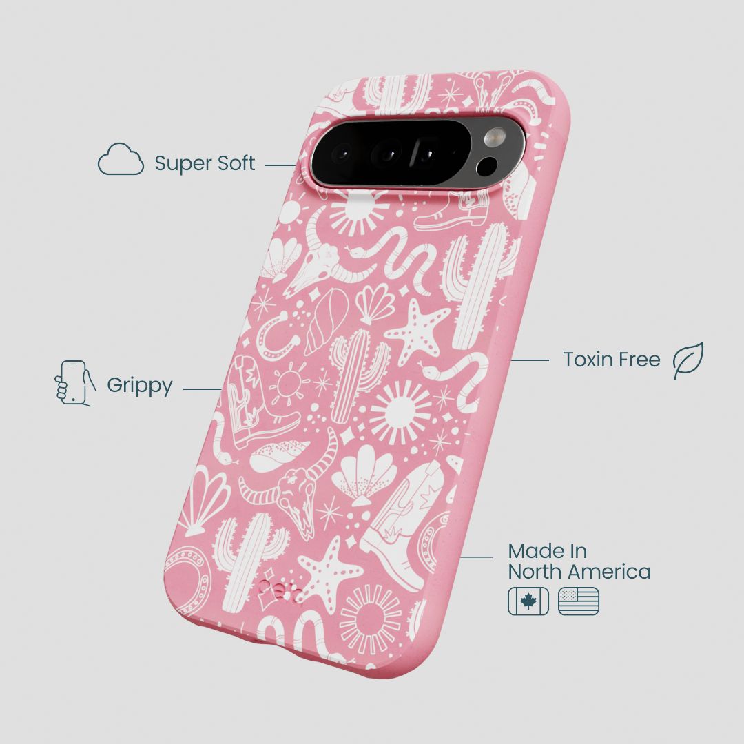 Bubblegum Pink Coastal Rodeo Google Pixel 10 Pro XL Case