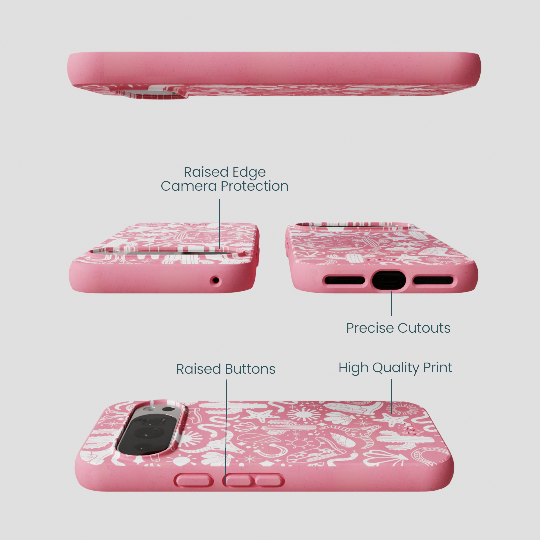 Bubblegum Pink Coastal Rodeo Google Pixel 10/10 Pro Case