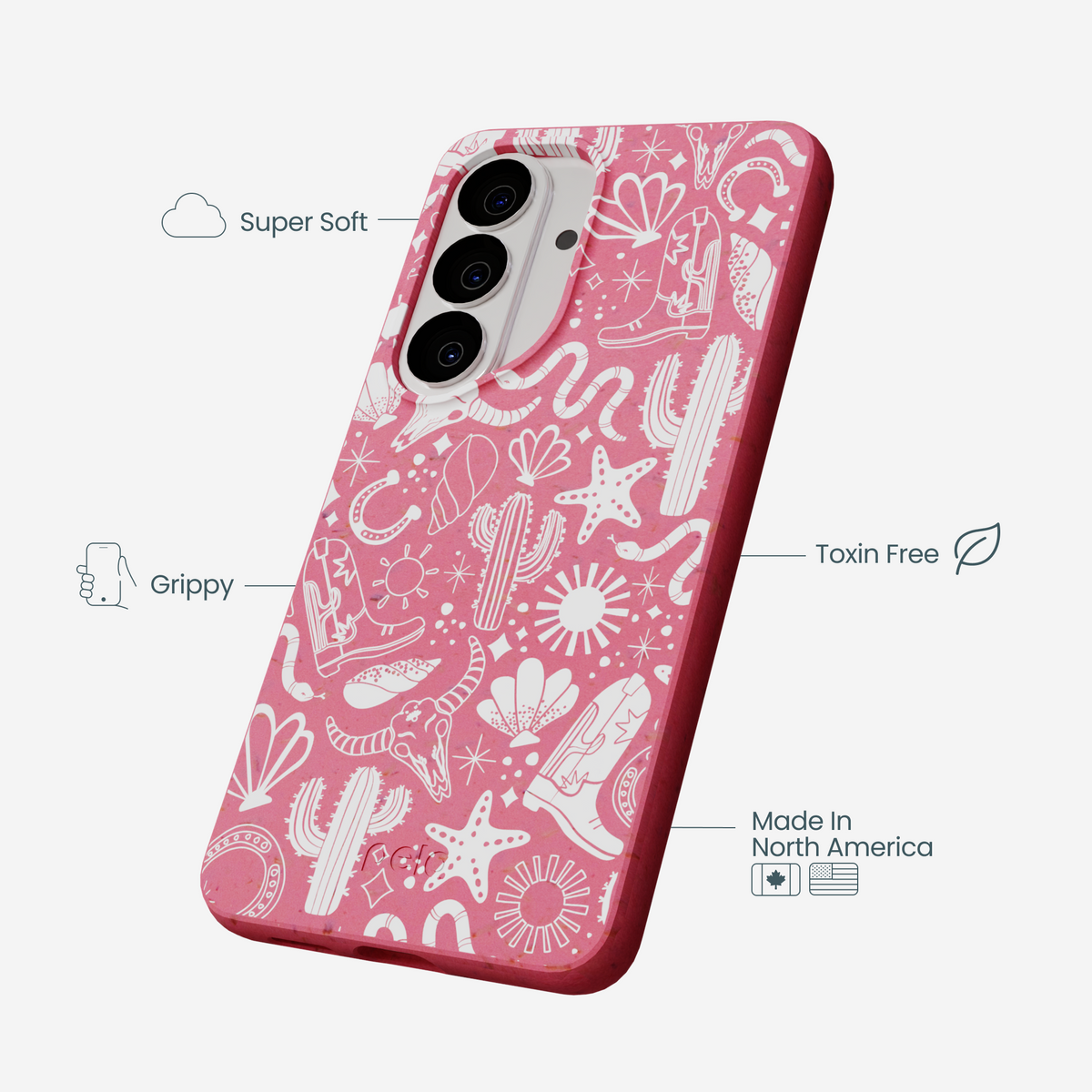 Bubblegum Pink Coastal Rodeo Samsung Galaxy S26 Case