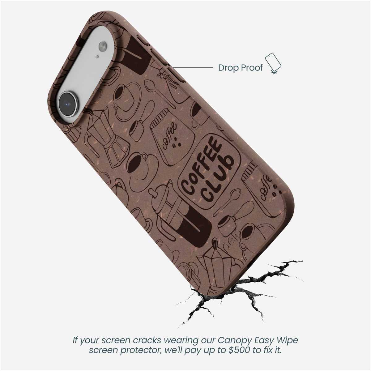 Chocolate Brown Coffee Club iPhone Air Case