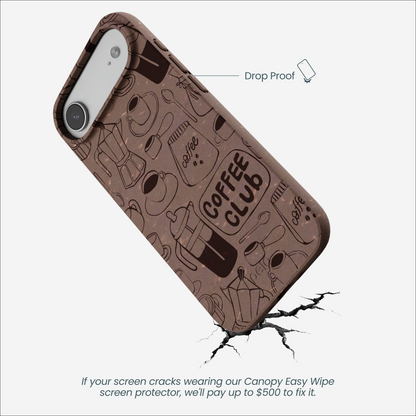Chocolate Brown Coffee Club iPhone Air Case