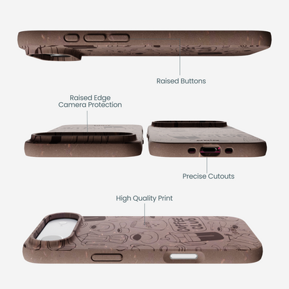 Chocolate Brown Coffee Club iPhone Air Case