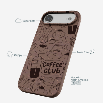 Chocolate Brown Coffee Club iPhone Air Case