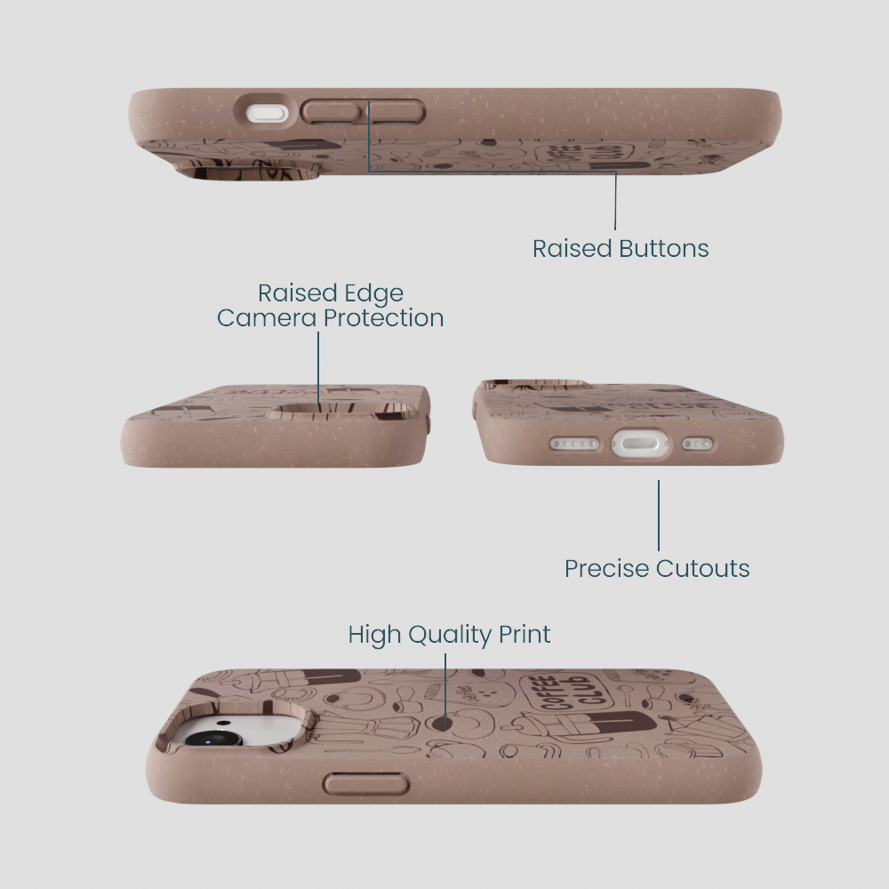 Chocolate Brown Coffee Club iPhone 16e/17e Case