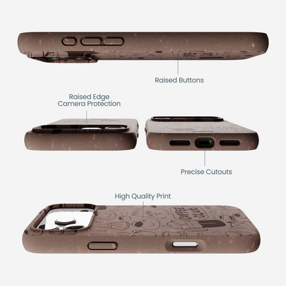 Chocolate Brown Coffee Club iPhone 17 Pro Max Case