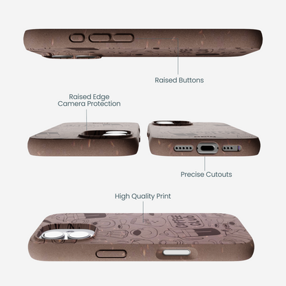 Chocolate Brown Coffee Club iPhone 17 Case