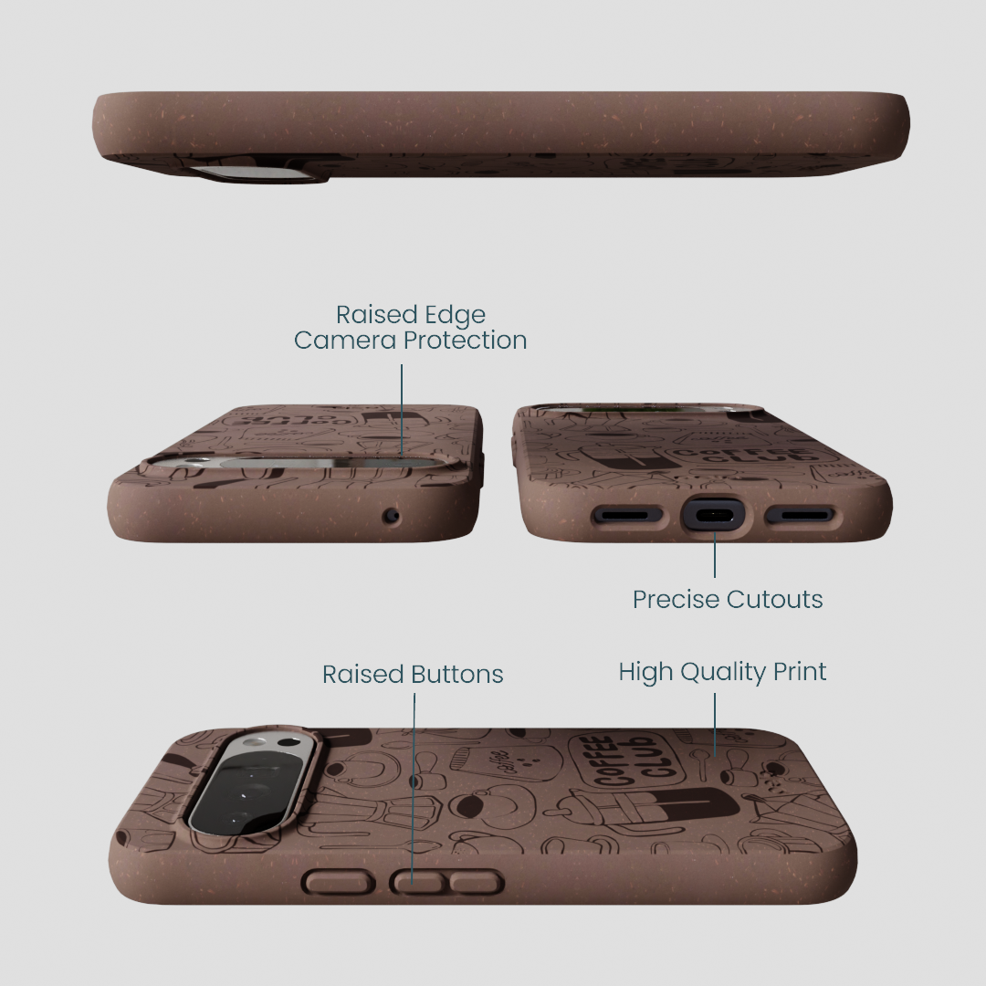 Chocolate Brown Coffee Club Google Pixel 10 Pro XL Case