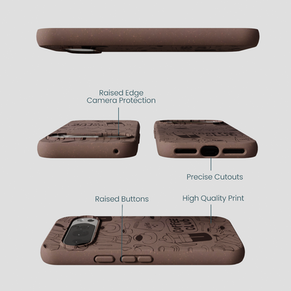 Chocolate Brown Coffee Club Google Pixel 10/10 Pro Case