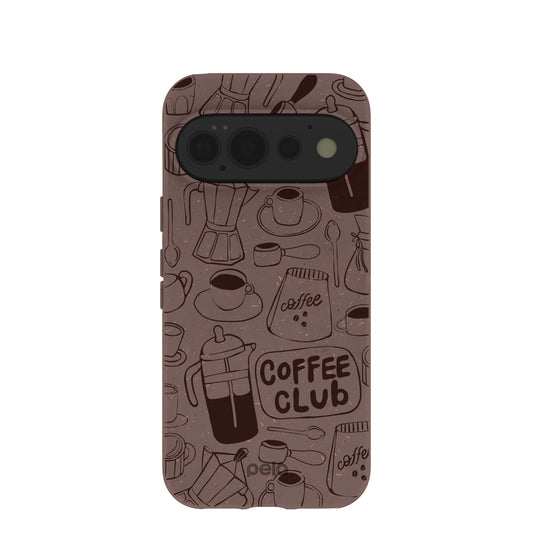 Chocolate Brown Coffee Club Google Pixel 11 Pro Case