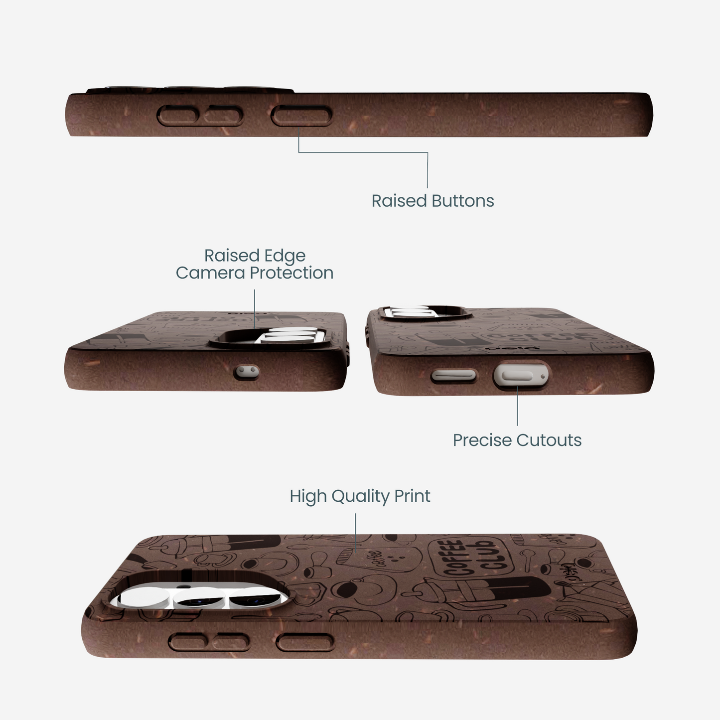 Chocolate Brown Coffee Club Samsung Galaxy S26 Case