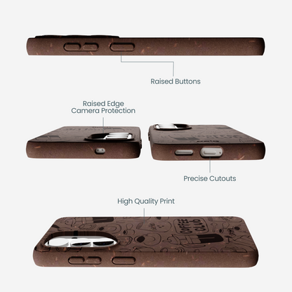 Chocolate Brown Coffee Club Samsung Galaxy S26 Case