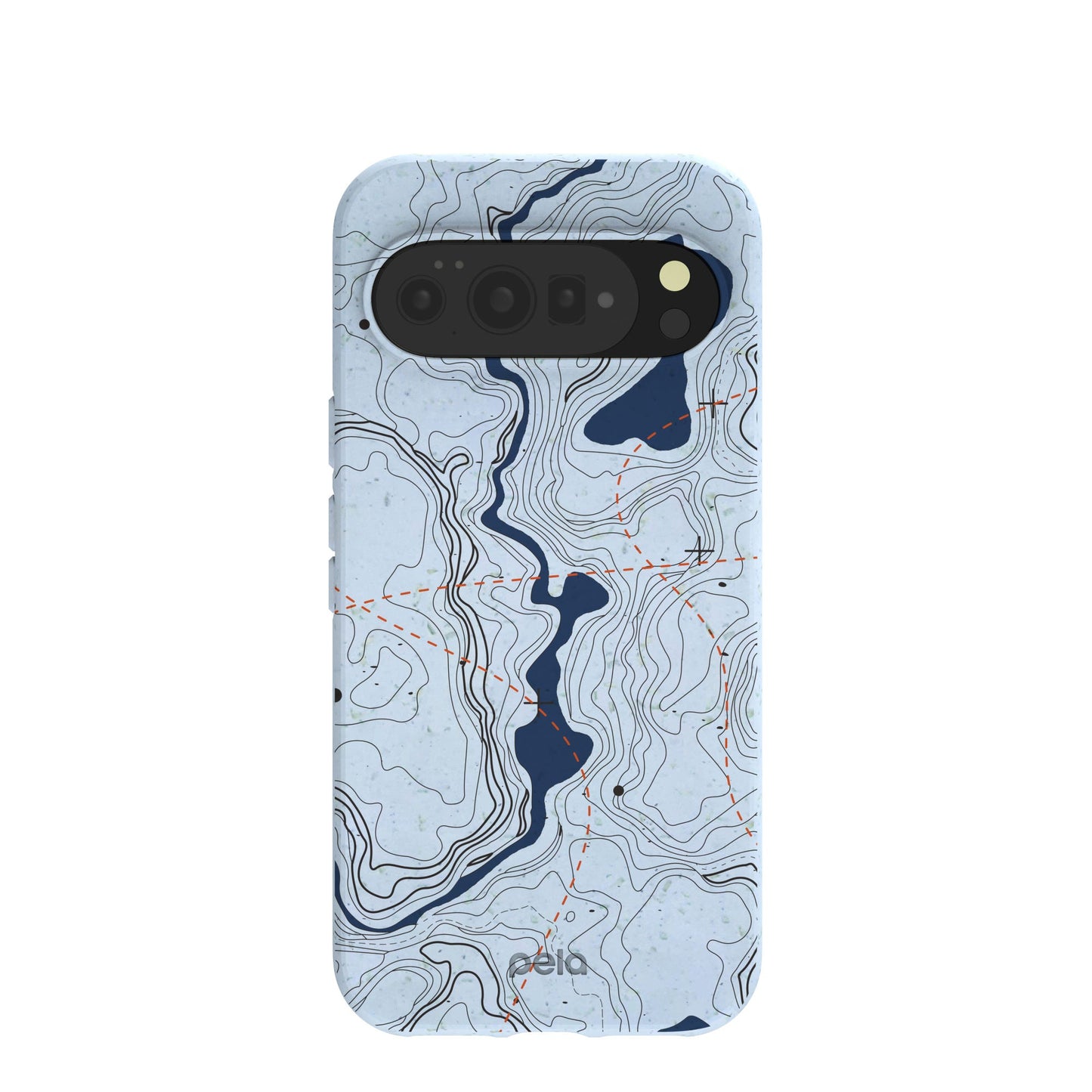 Powder Blue Contour Lines Google Pixel 10 Pro XL Case