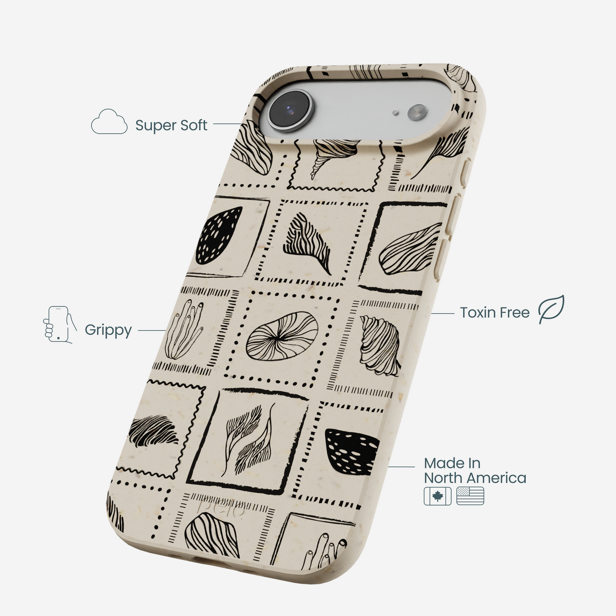 London Fog Coral Tiles iPhone Air Case