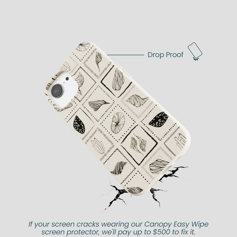 London Fog Coral Tiles iPhone 16e/17e Case