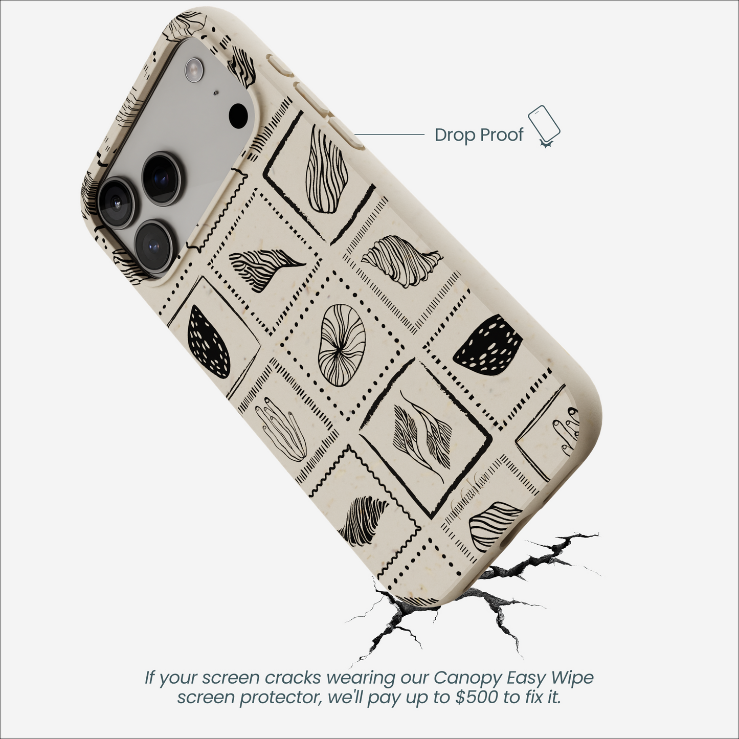 London Fog Coral Tiles iPhone 17 Pro Max Case