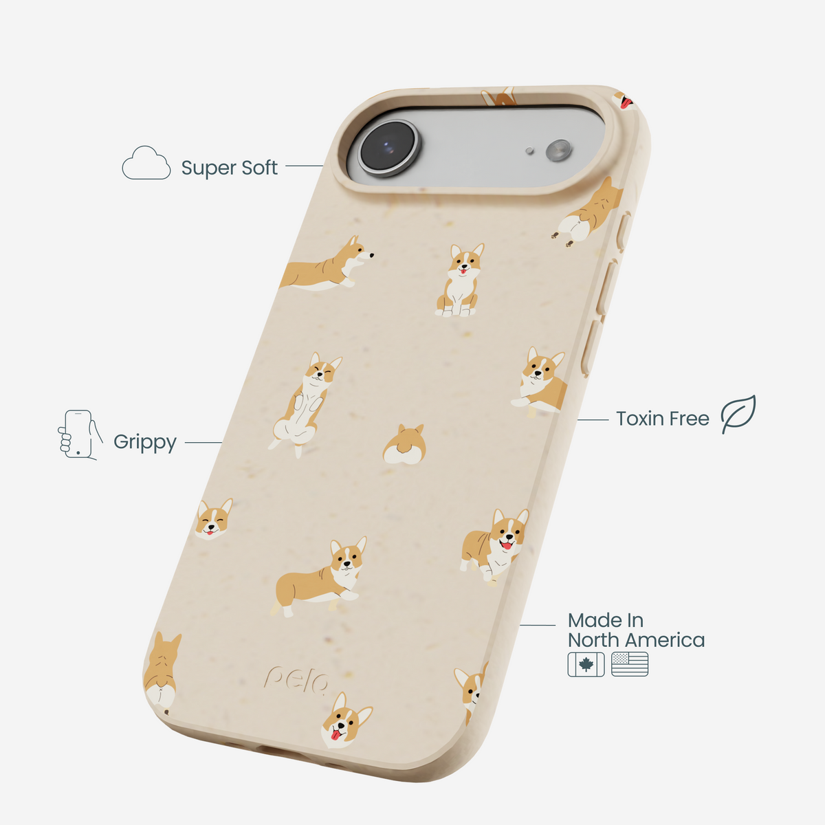 Seashell Corgi Cuties iPhone Air Case