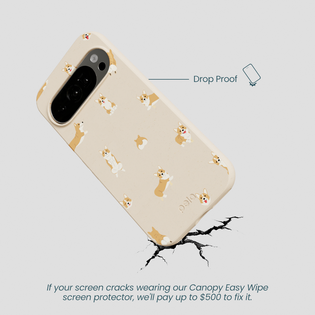 Seashell Corgi Cuties Google Pixel 10/10 Pro Case