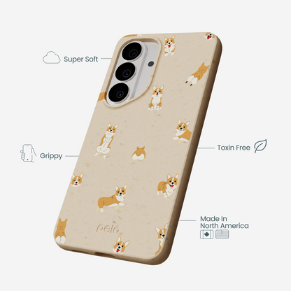 Seashell Corgi Cuties Samsung Galaxy S26 Case