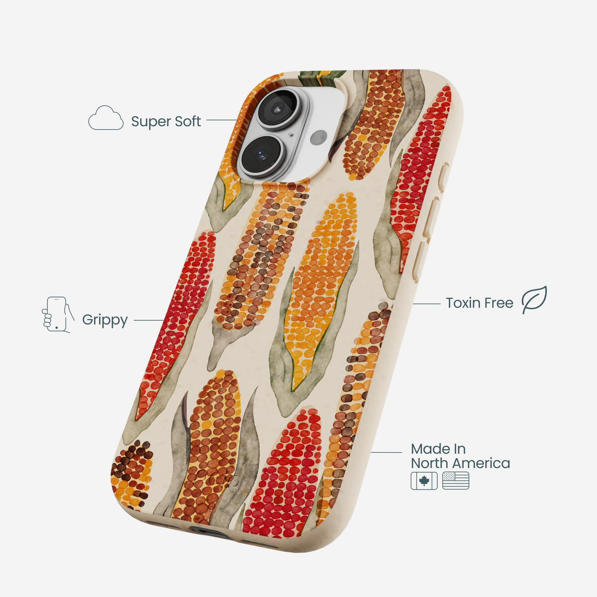 Seashell Cornfield iPhone 17 Case