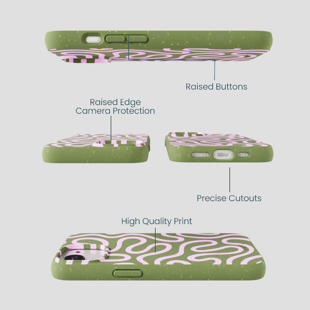Forest Floor Cotton Curls iPhone 16e/17e Case