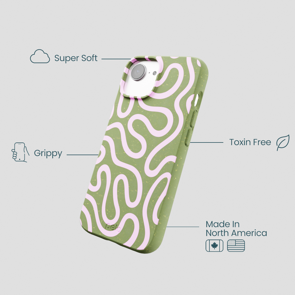Forest Floor Cotton Curls iPhone 16e/17e Case