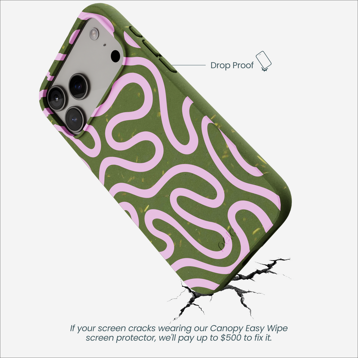 Forest Floor Cotton Curls iPhone 17 Pro Max Case