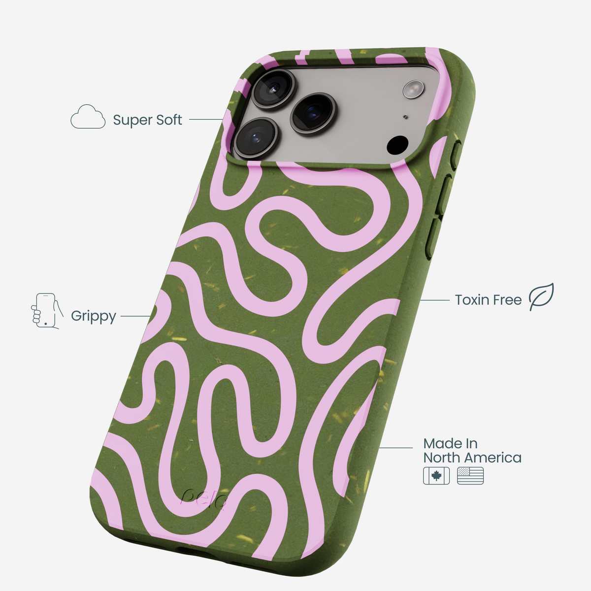 Forest Floor Cotton Curls iPhone 17 Pro Max Case