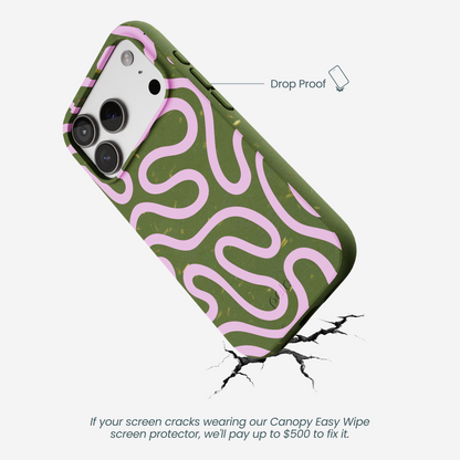 Forest Floor Cotton Curls iPhone 17 Pro Case