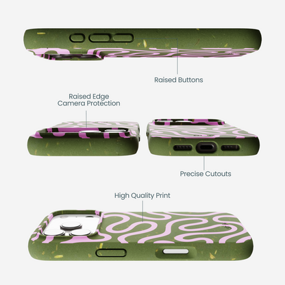 Forest Floor Cotton Curls iPhone 17 Pro Case