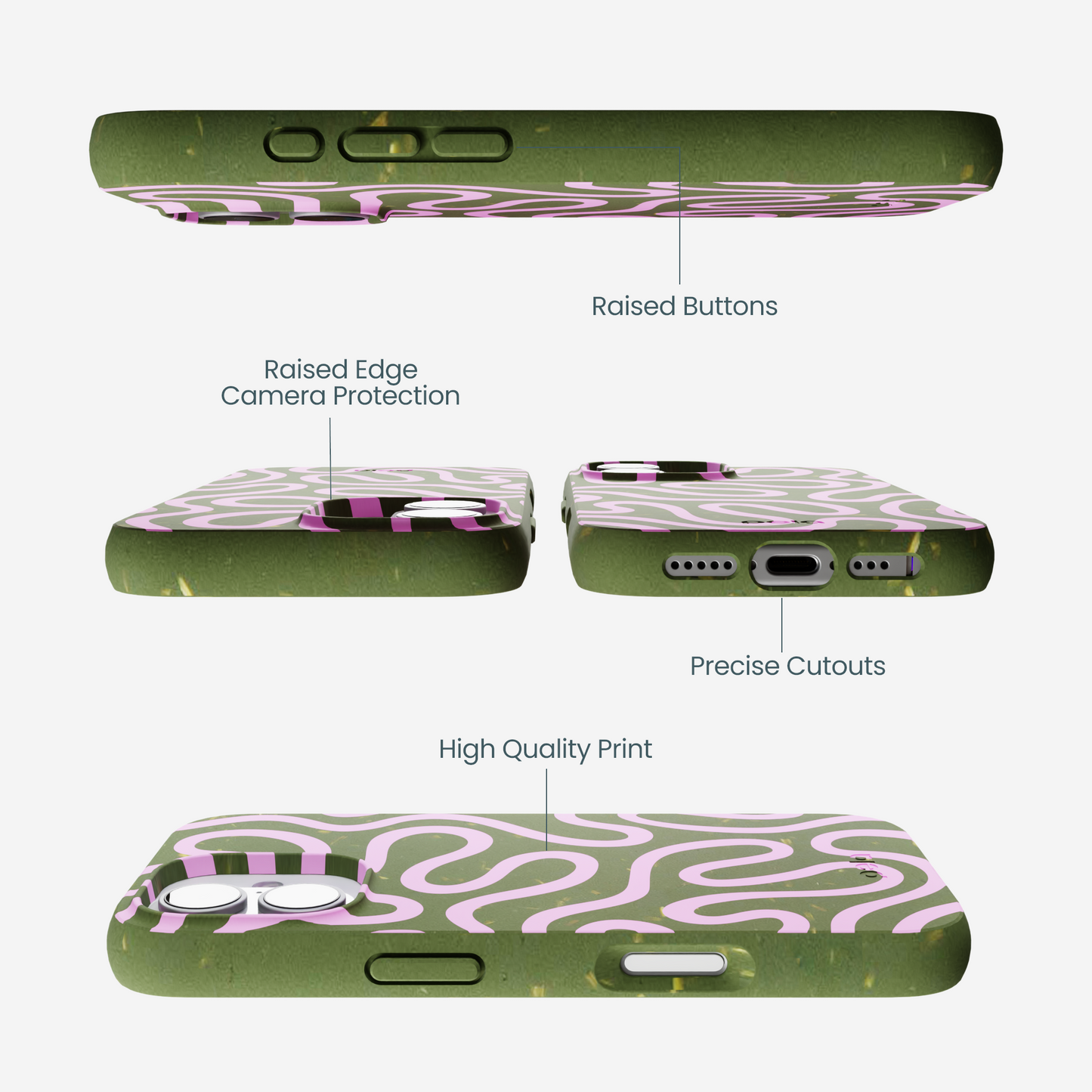 Forest Floor Cotton Curls iPhone 17 Case