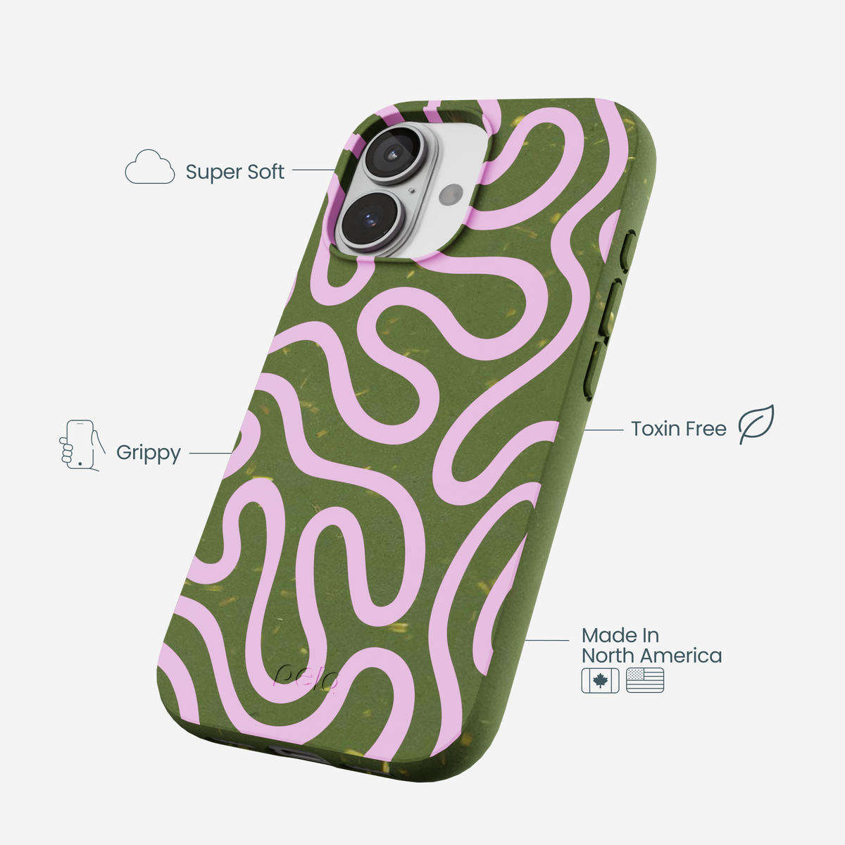 Forest Floor Cotton Curls iPhone 17 Case
