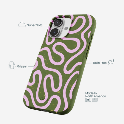 Forest Floor Cotton Curls iPhone 17 Case