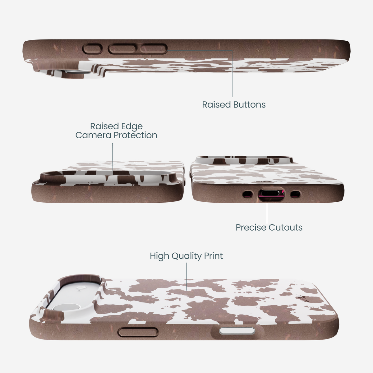 Chocolate Brown Cow Couture iPhone Air Case