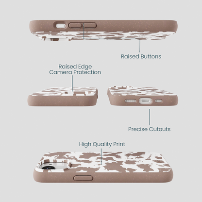 Chocolate Brown Cow Couture iPhone 16e/17e Case