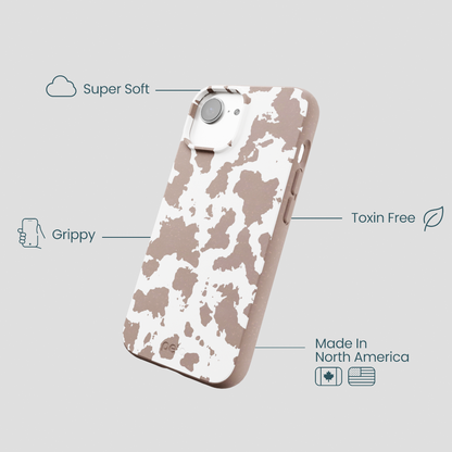 Chocolate Brown Cow Couture iPhone 16e/17e Case
