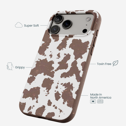 Chocolate Brown Cow Couture iPhone 17 Pro Max Case