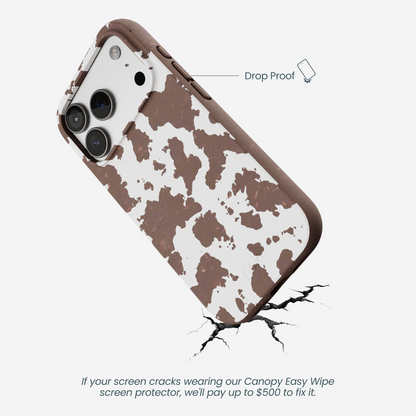 Chocolate Brown Cow Couture iPhone 17 Pro Case