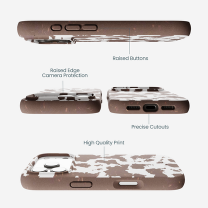 Chocolate Brown Cow Couture iPhone 17 Pro Case