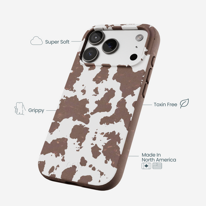 Chocolate Brown Cow Couture iPhone 17 Pro Case